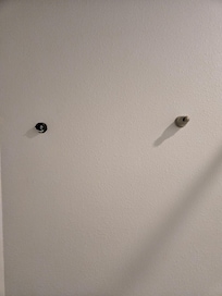 Broken towel holder