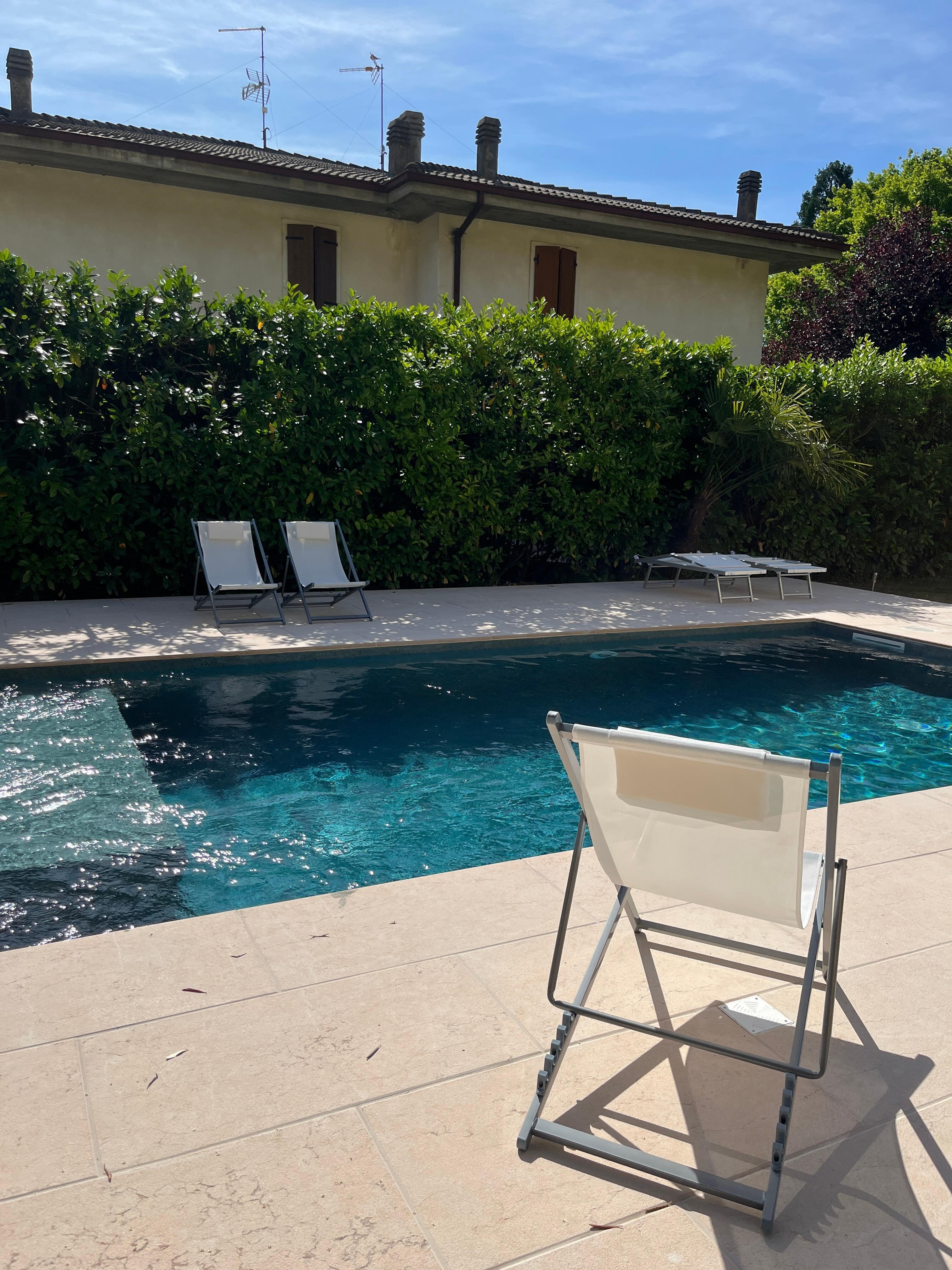 Pool schön aber nicht beheizt 