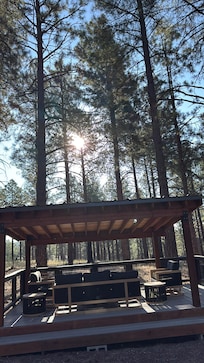 Back porch is so peaceful. Enjoyed our morning coffee here.