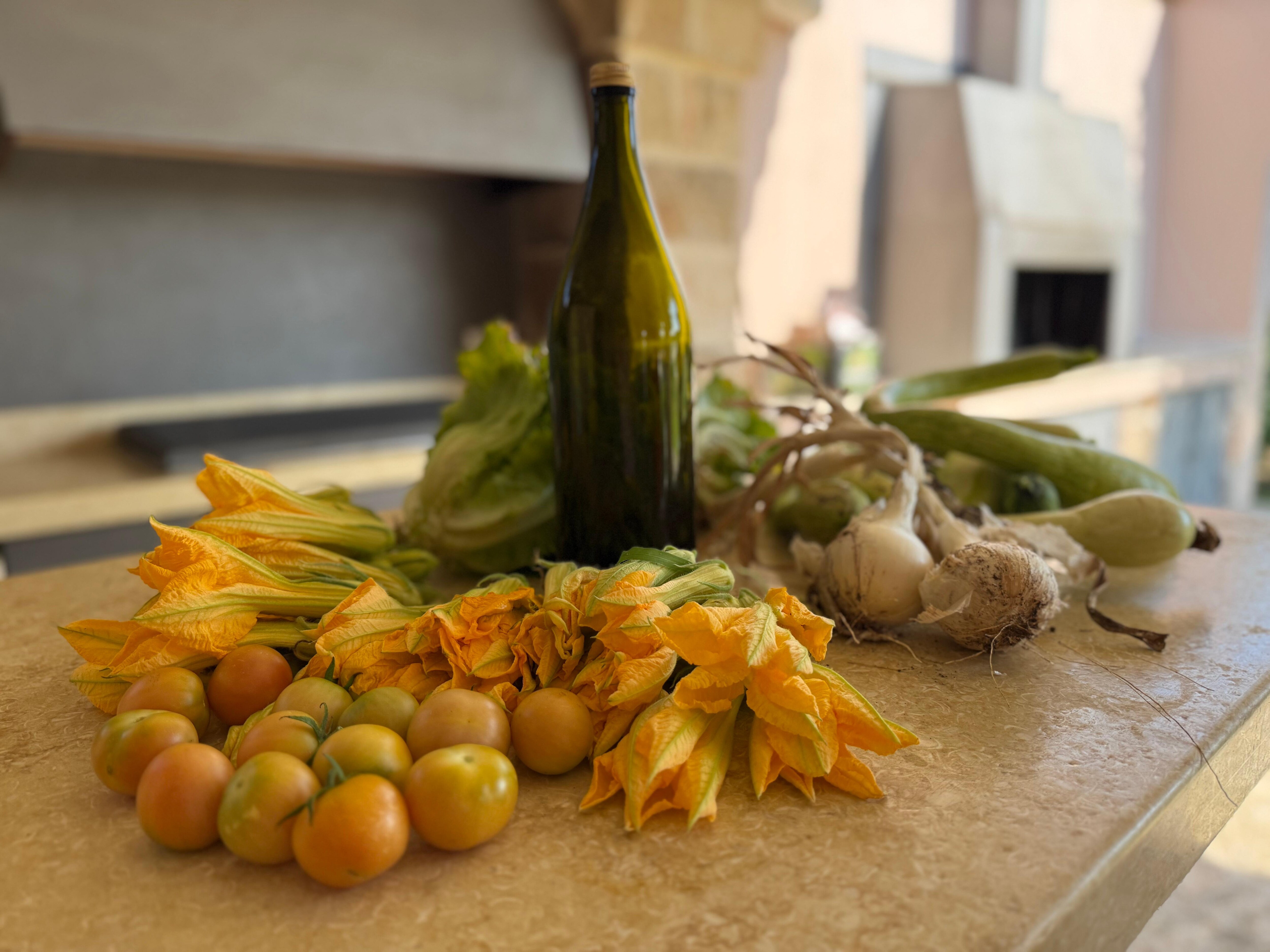 Just a small sample of produce from the garden