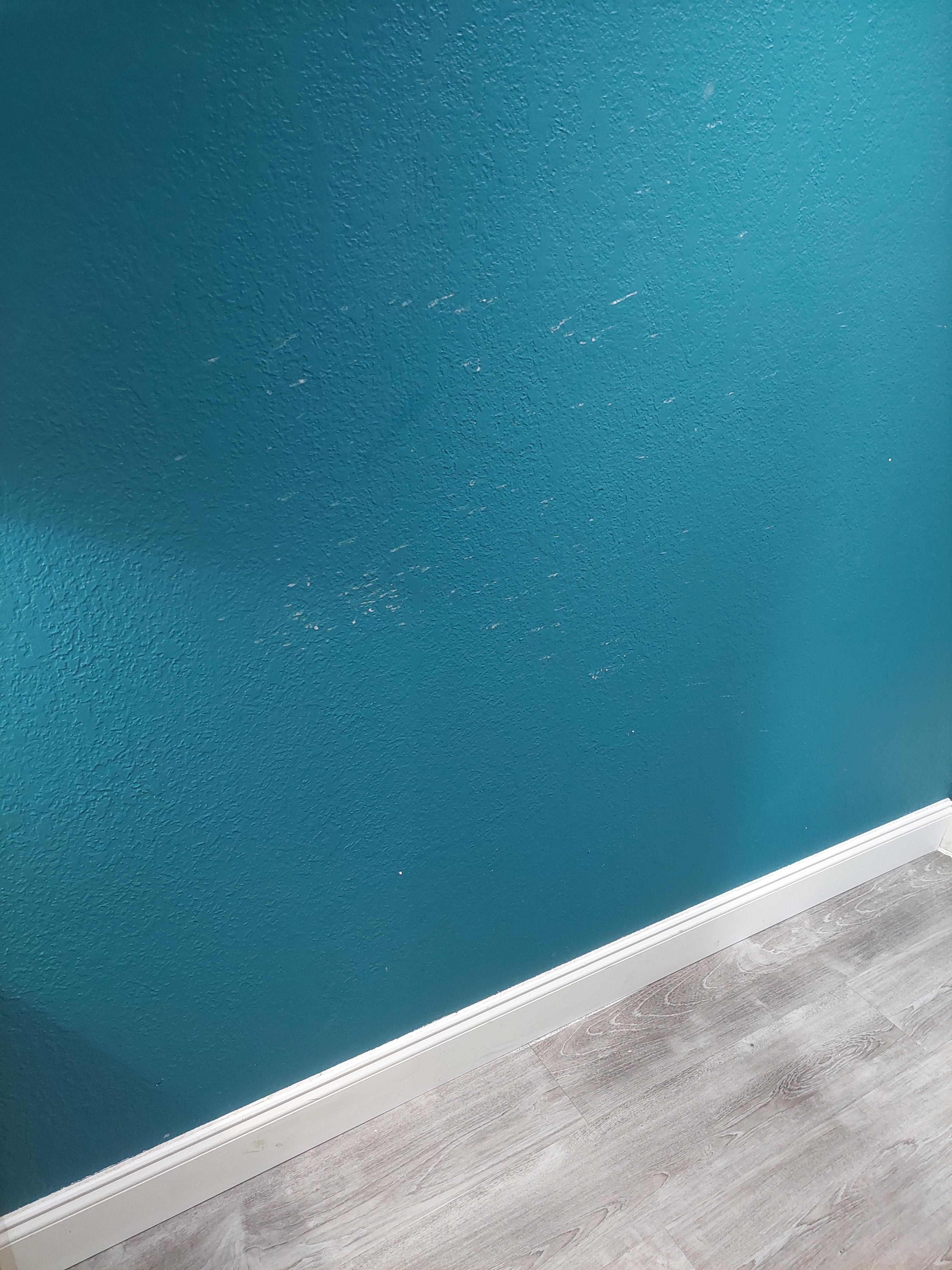 Stuff sprayed across walls