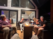 S’mores around the fire pit!