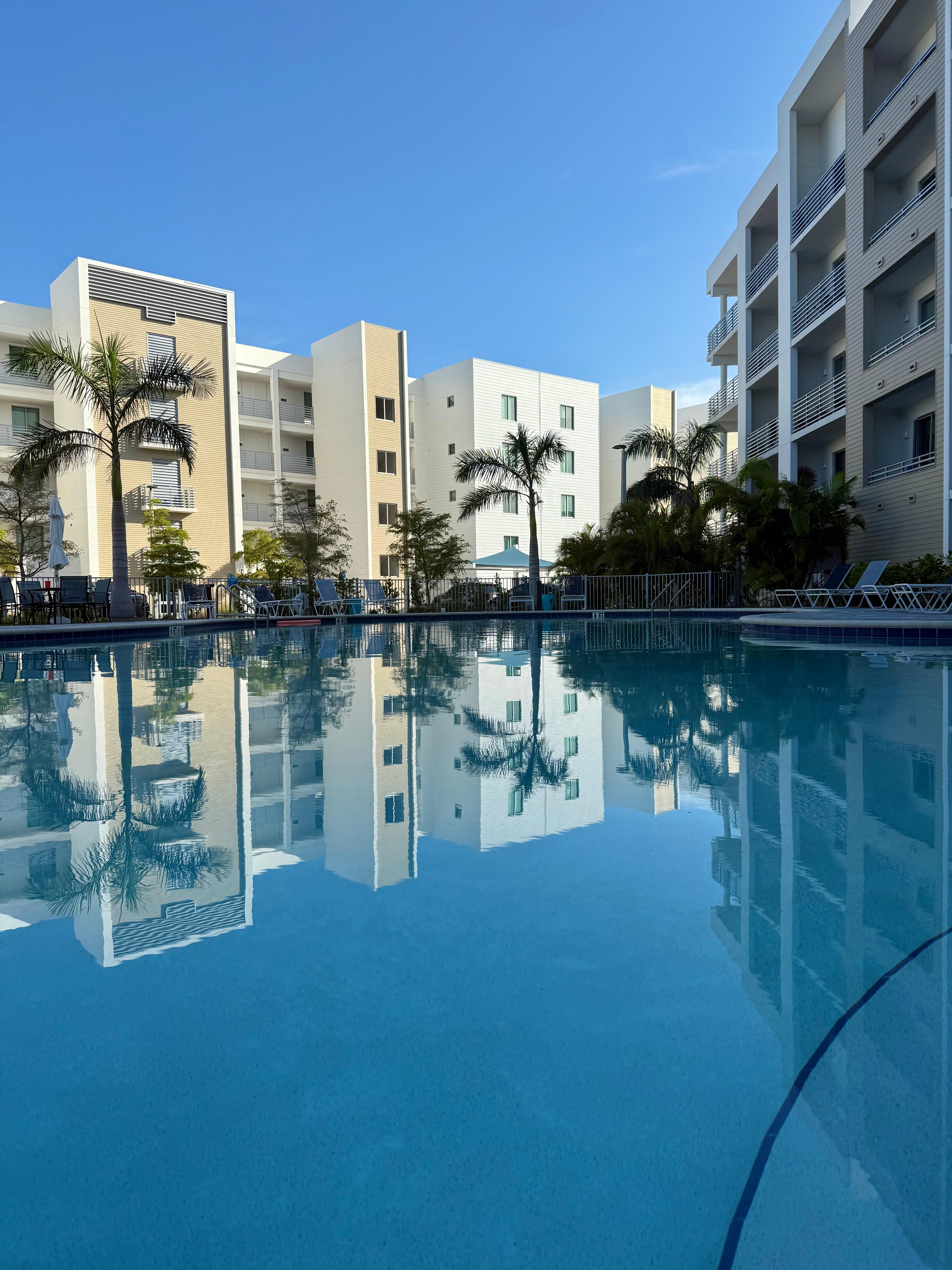 The pool has nice temperature, the hot tub is relaxing