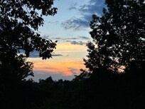 Beautiful sunset from the back porch