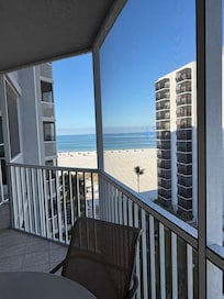 Beach view from balcony