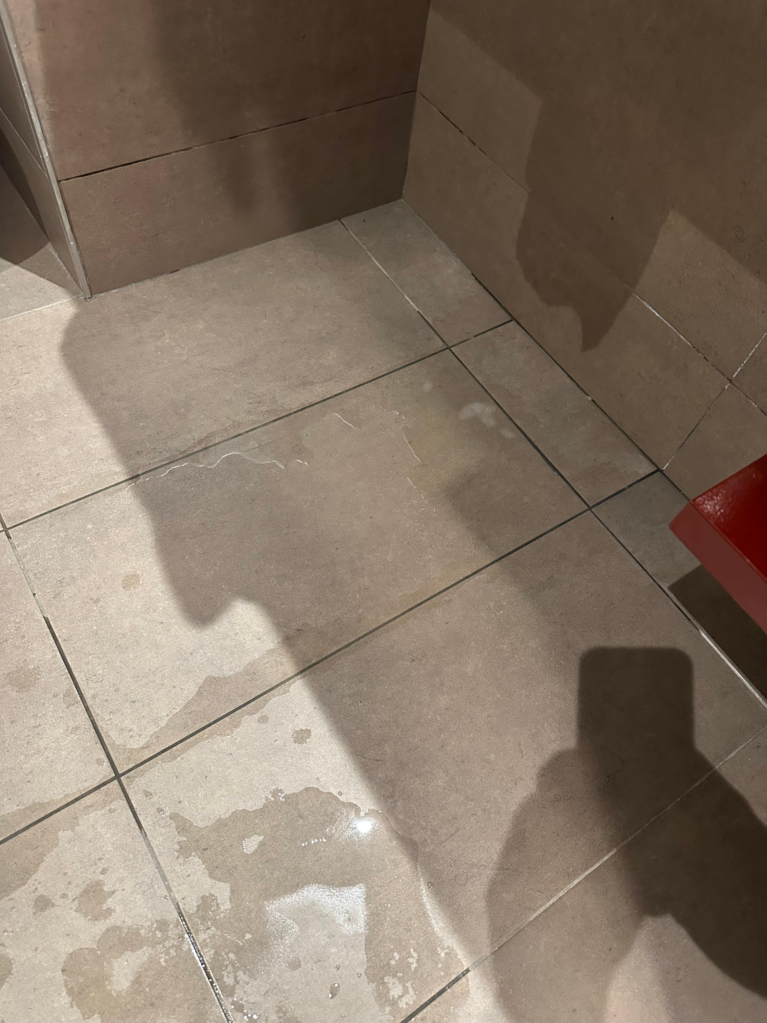 Watter all over in bathroom 