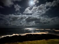 View of the moon from lanai