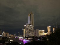 6階からのリバーサイド夜景