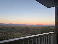 Nearing sunset, eastern view.