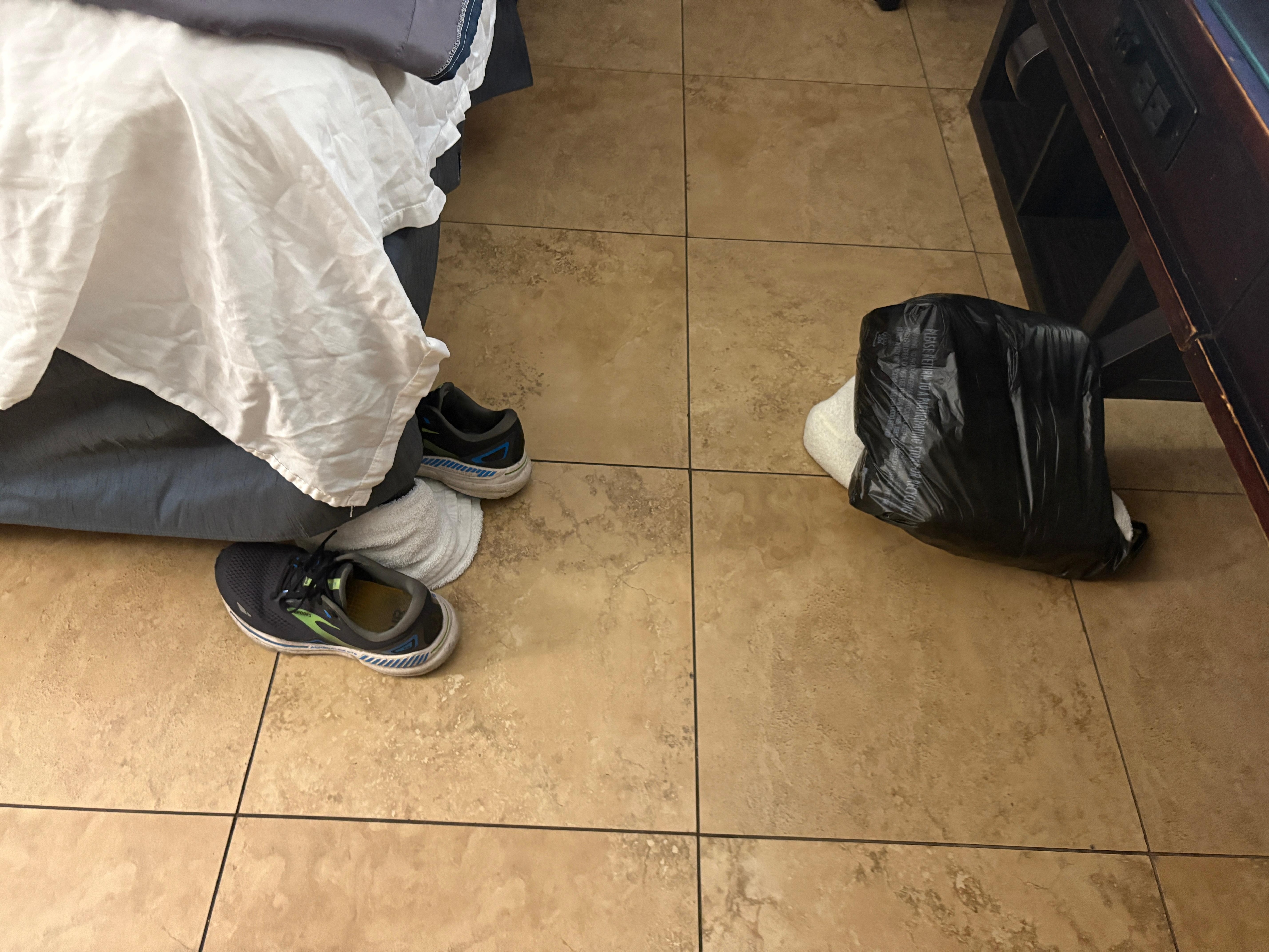 Table foot is in the path to the bathroom, not good in the dark. Had to add padding to prevent injury.