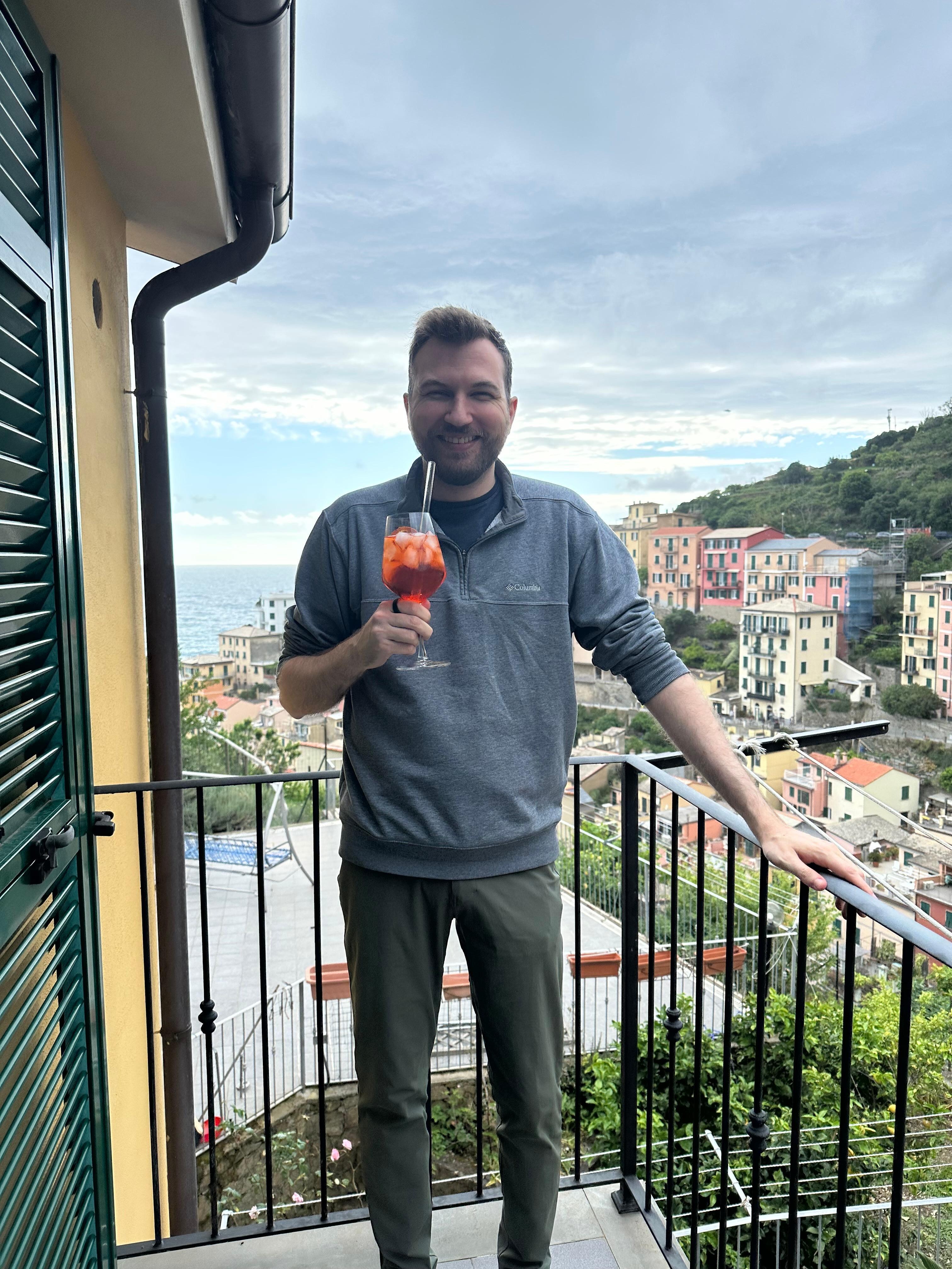 Awesome view from the private balcony!