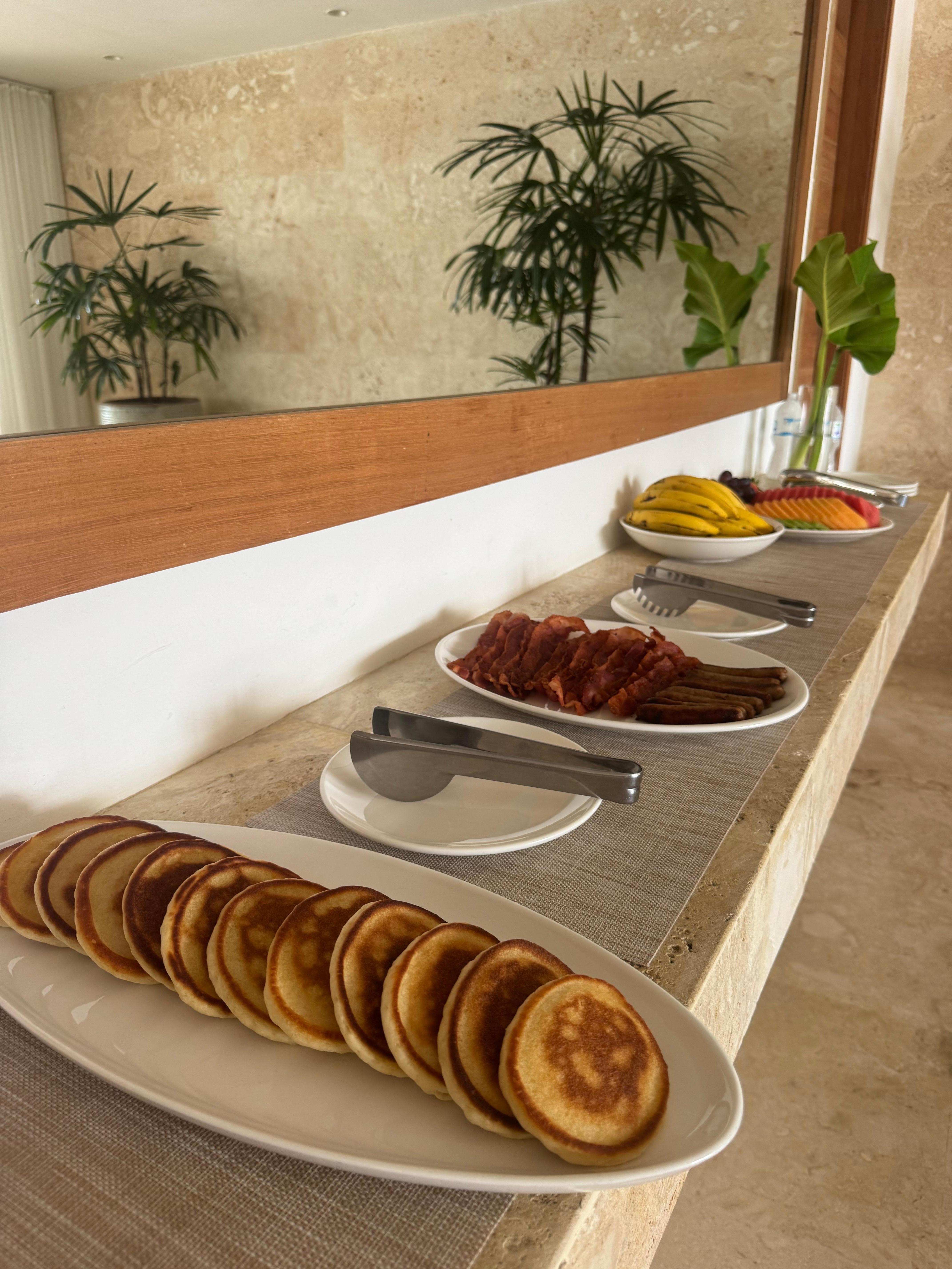This was the very simple first day breakfast we requested. It was bigger and better everyday.