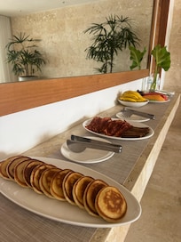This was the very simple first day breakfast we requested. It was bigger and better everyday.