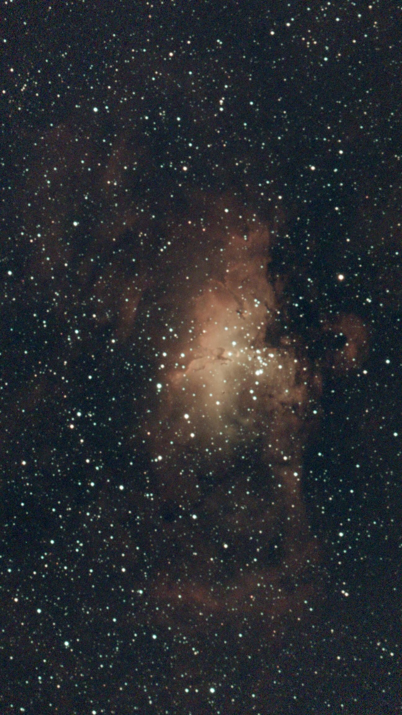 Taken with a small telescope we brought with us. 