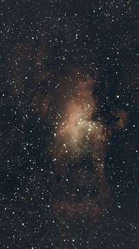 Taken with a small telescope we brought with us.