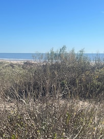 View from behind the sand dune