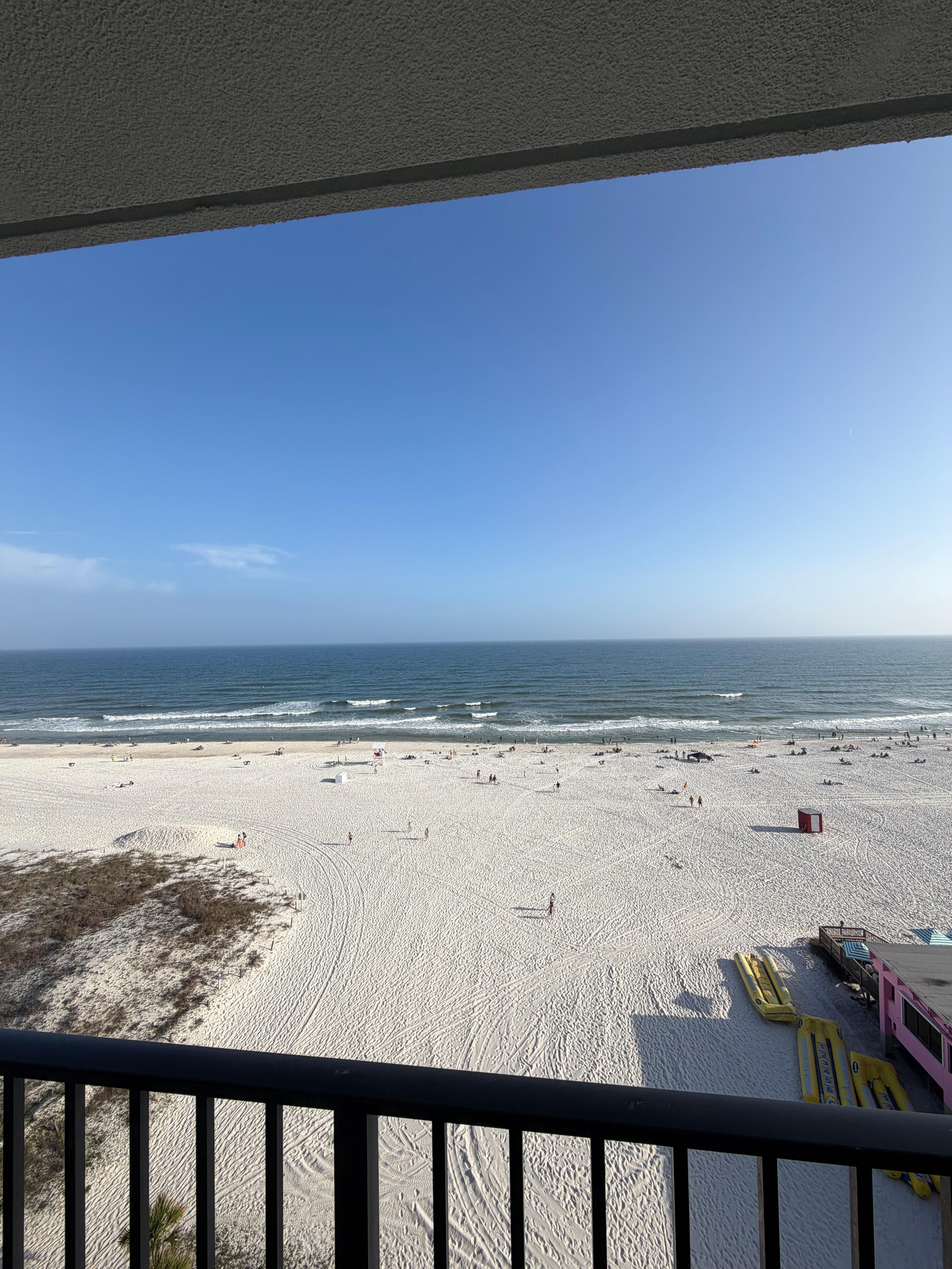 Day view from balcony. 