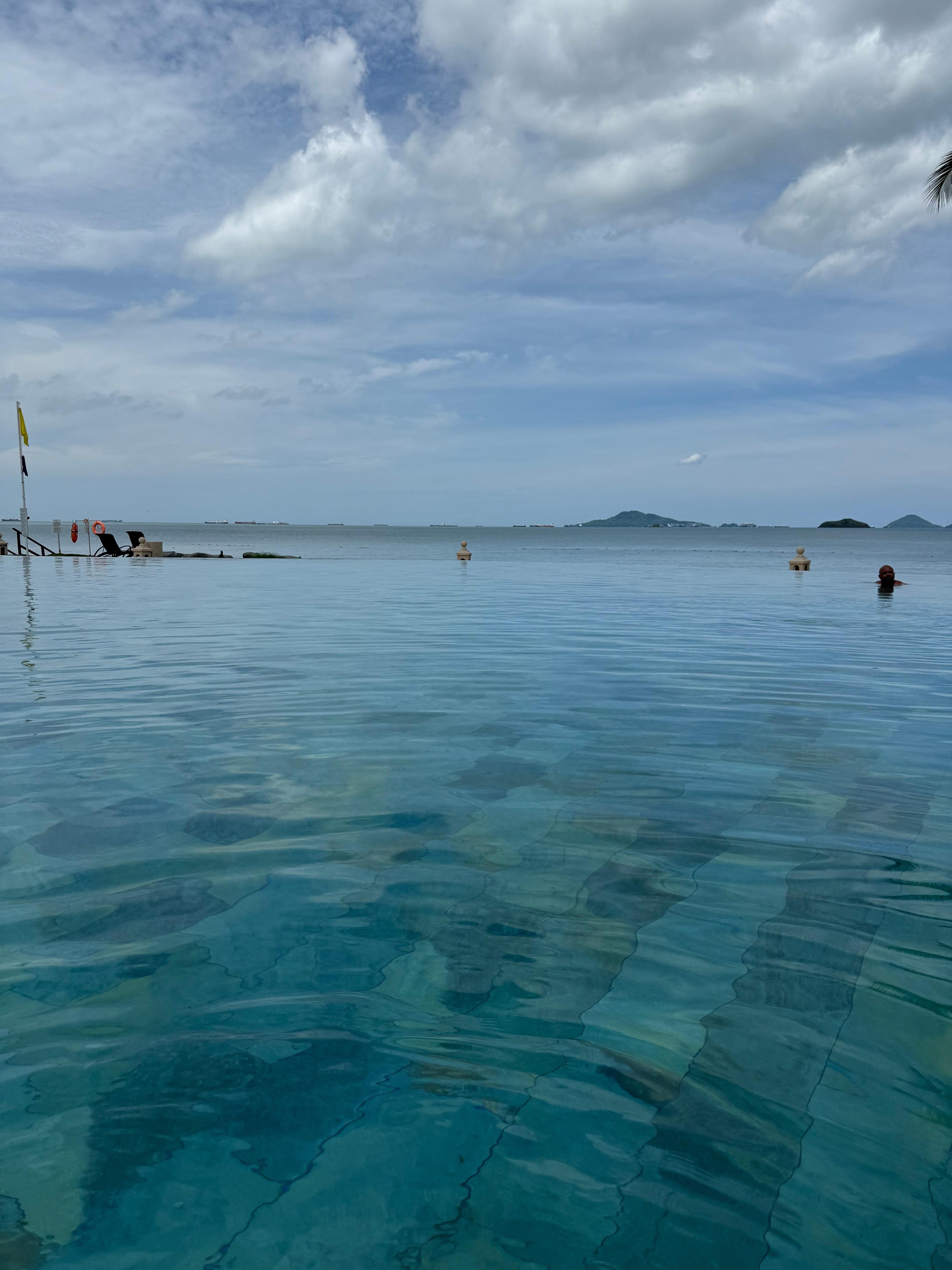 The infinity pool.