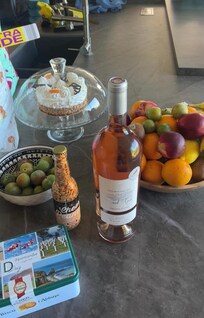 Housewarming gifts that were left for our arrival