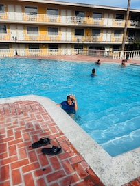 Swimming pool area was really clean