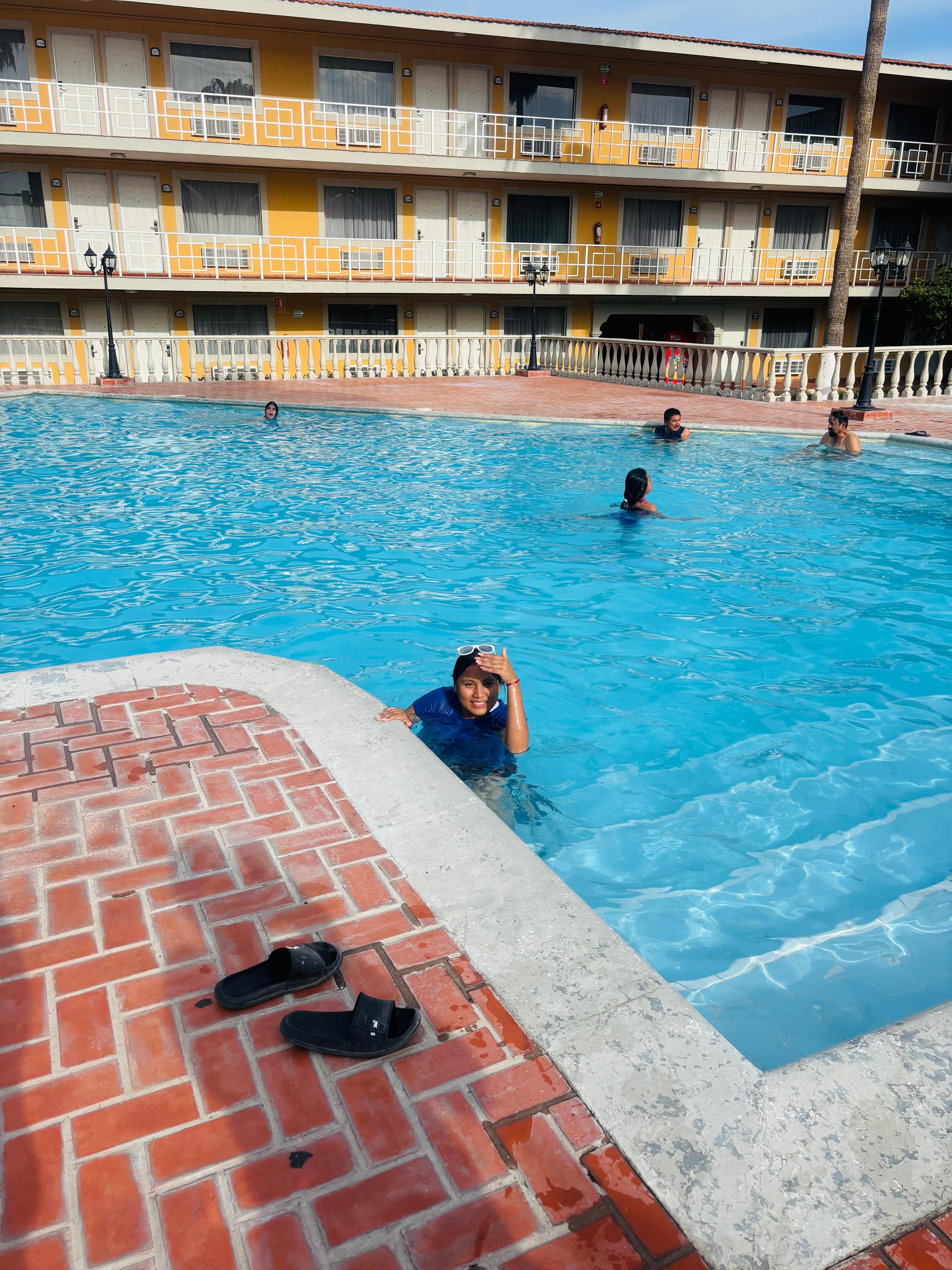 Swimming pool area was really clean