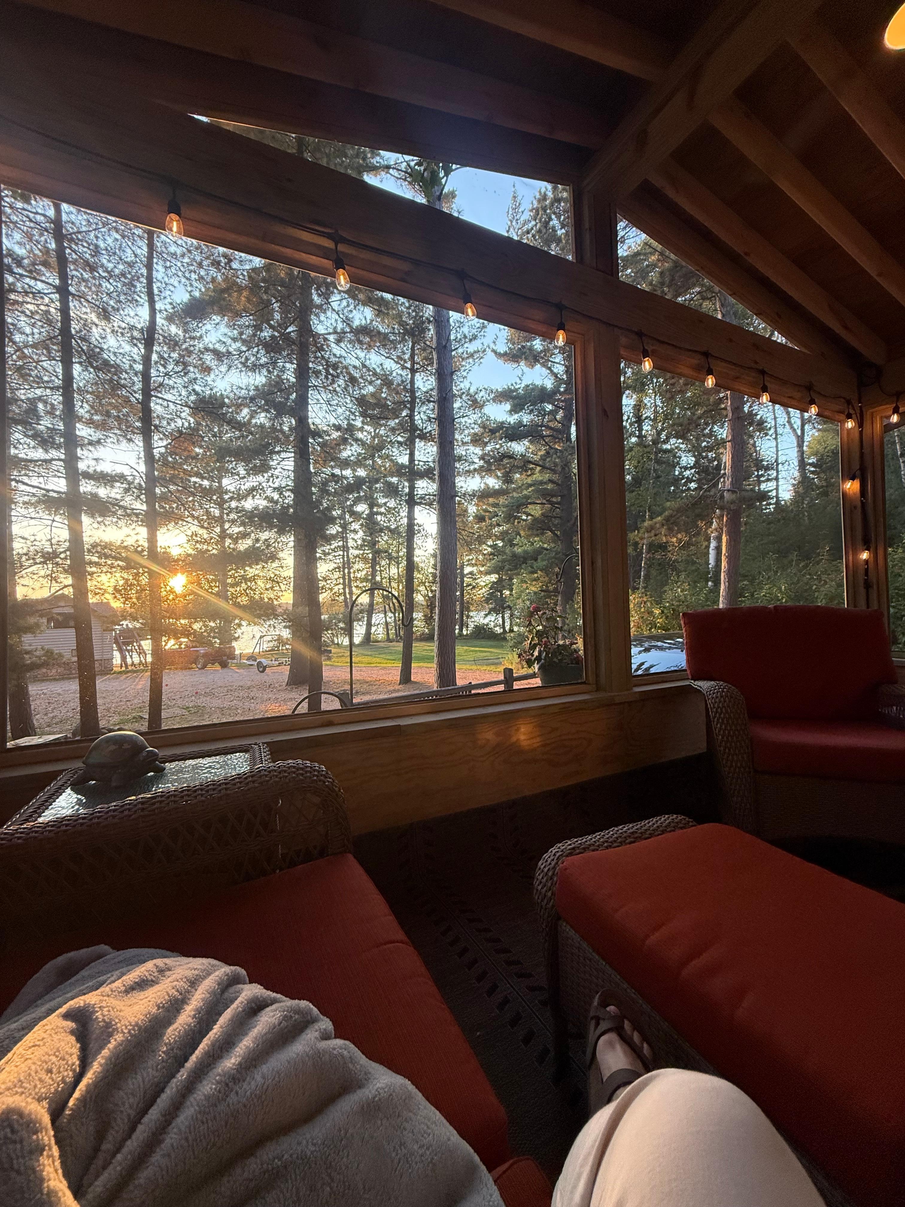 View from the screened in porch.