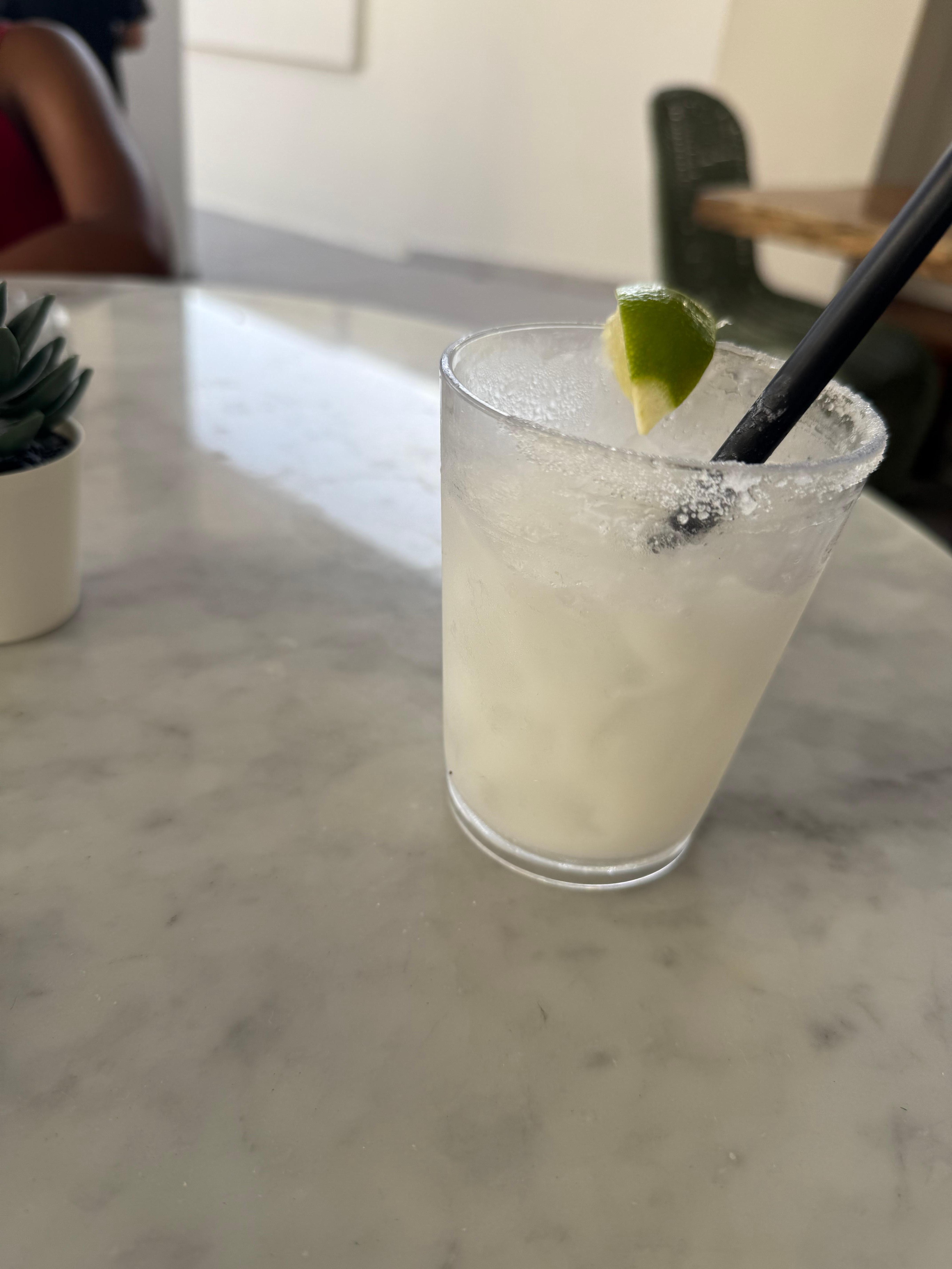 Having a drink by the bar