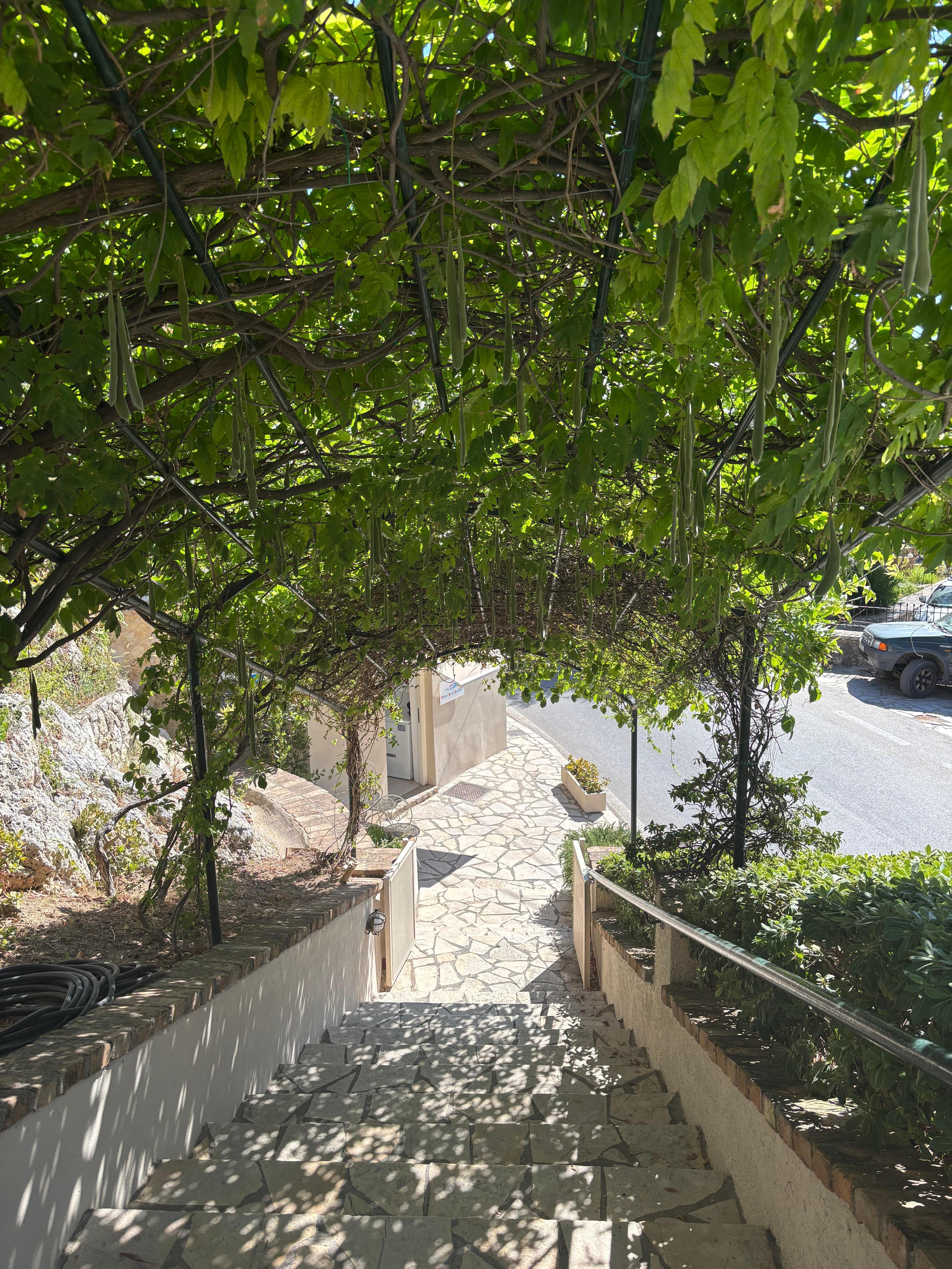 Entrance to the rooms