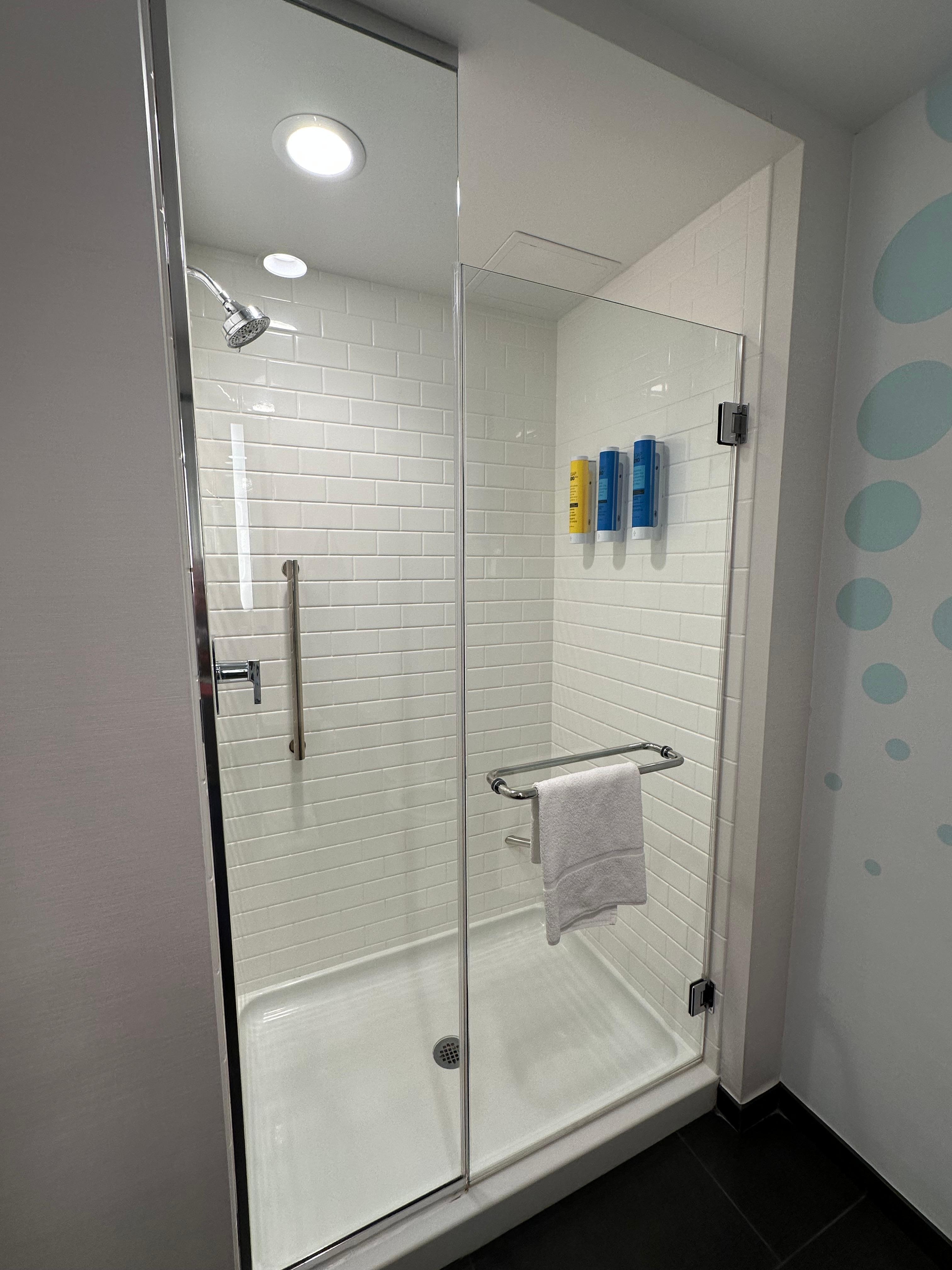 Large walk in shower