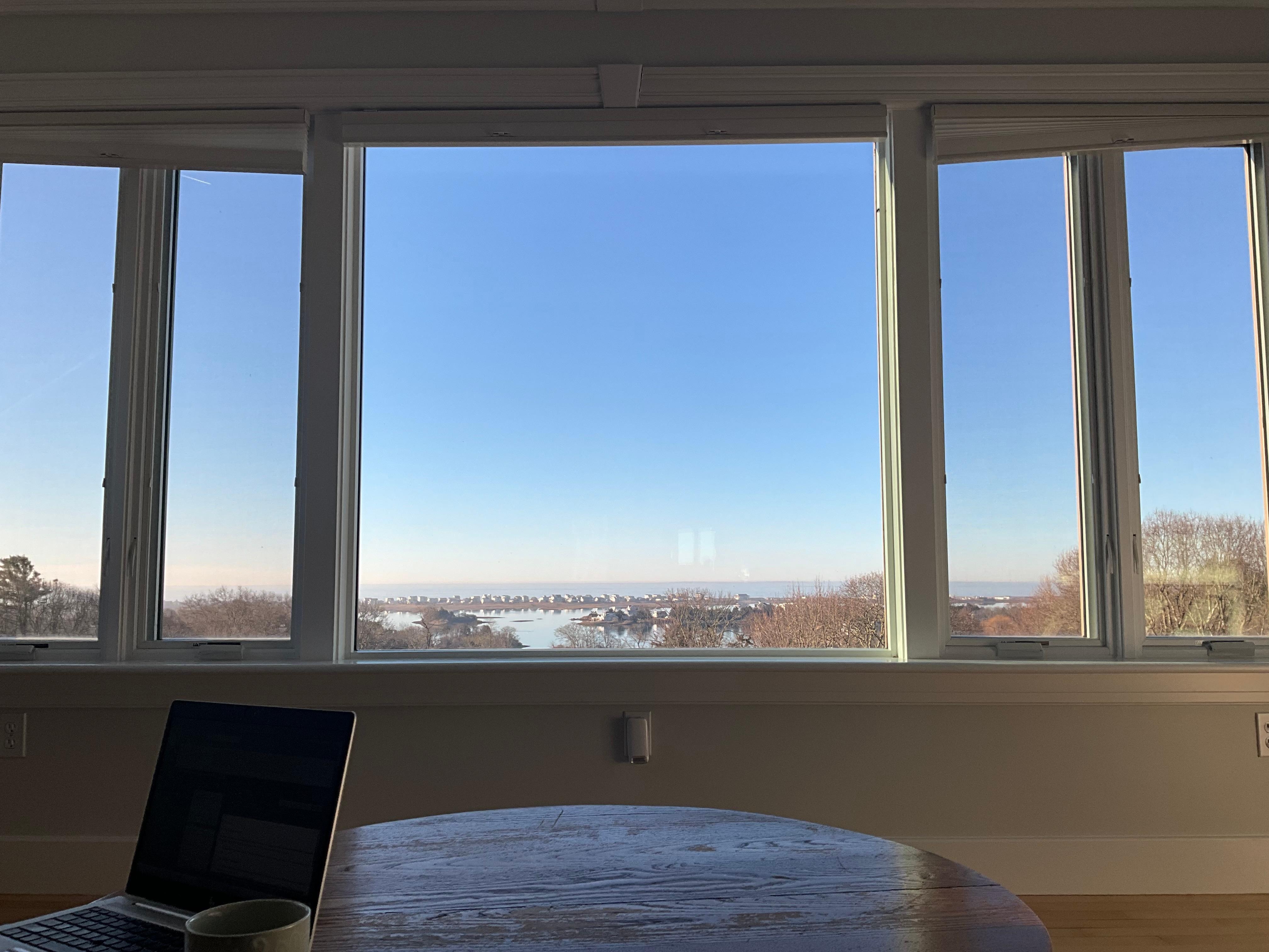 The view from the master bedroom. Not the only room with a view.