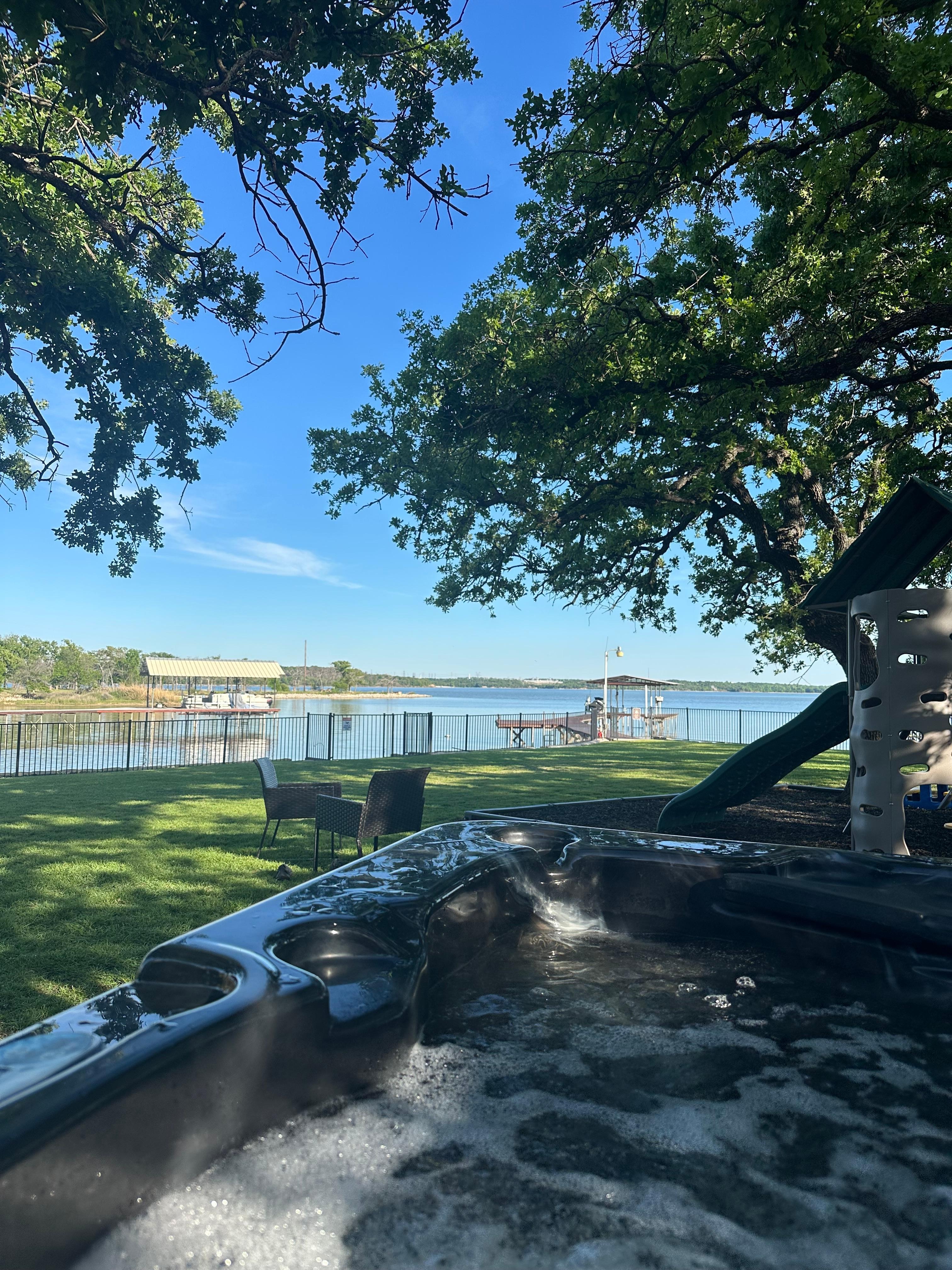 Very relaxing after a day of golf..caught plenty of fish..great family time 