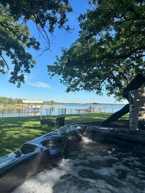 Very relaxing after a day of golf..caught plenty of fish..great family time