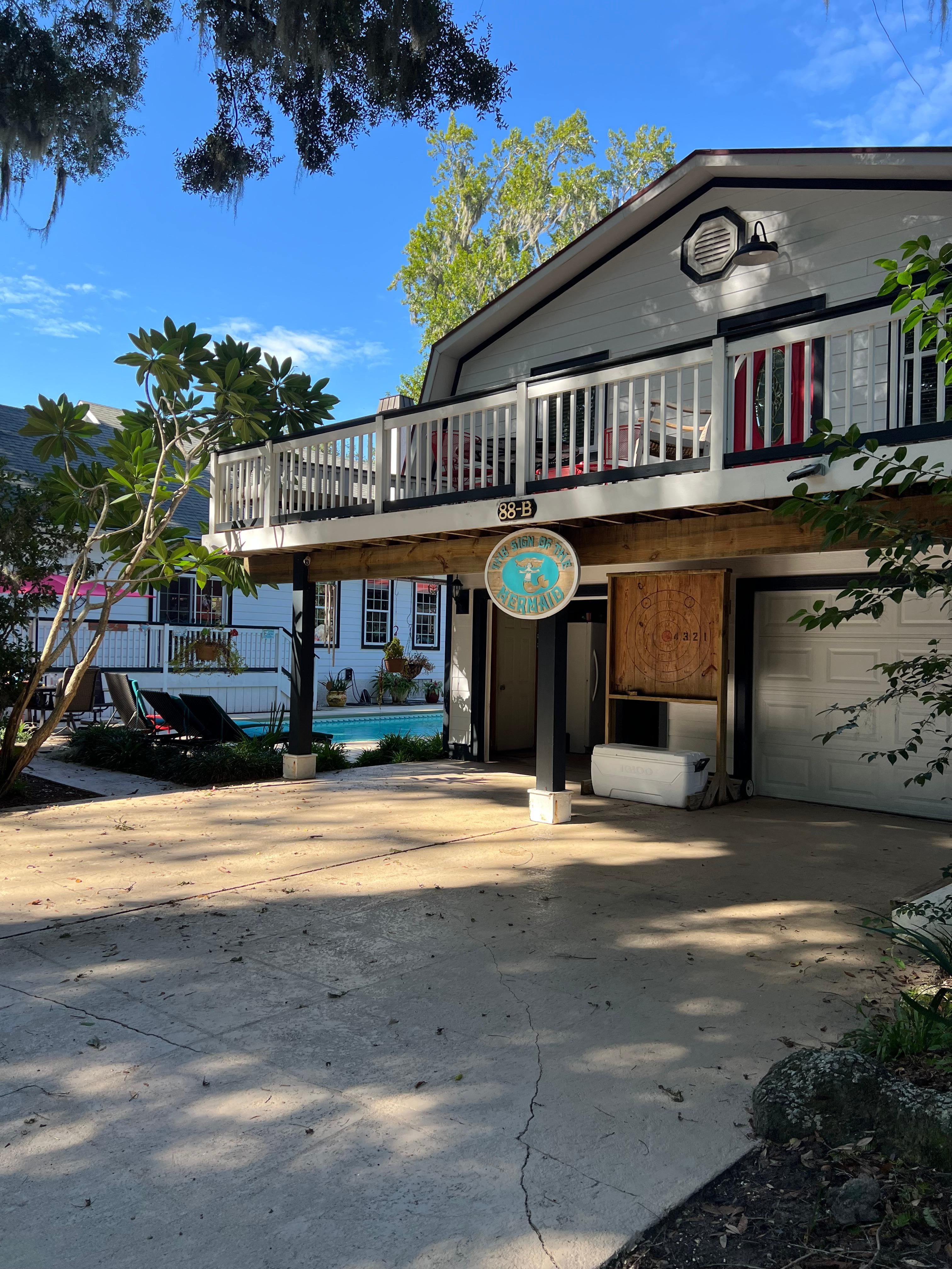 Upstairs unit with nice deck
