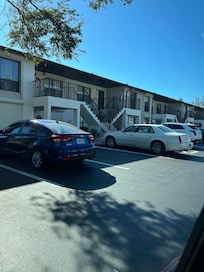 Front of condo/parking