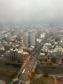 View from the 30th floor of the building where the hotel is situated