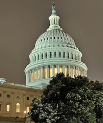 A nice walk to the Capitol after dinner & a long drive to DC from NY.