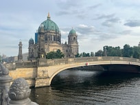 Right outside is museum island