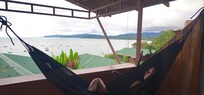 Balcony with hamac , océan view (perfect for afternoon naps!)