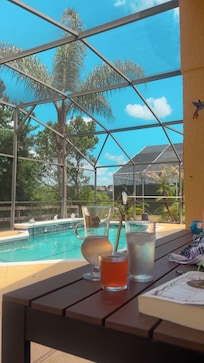 The best spot (besides being in the pool)