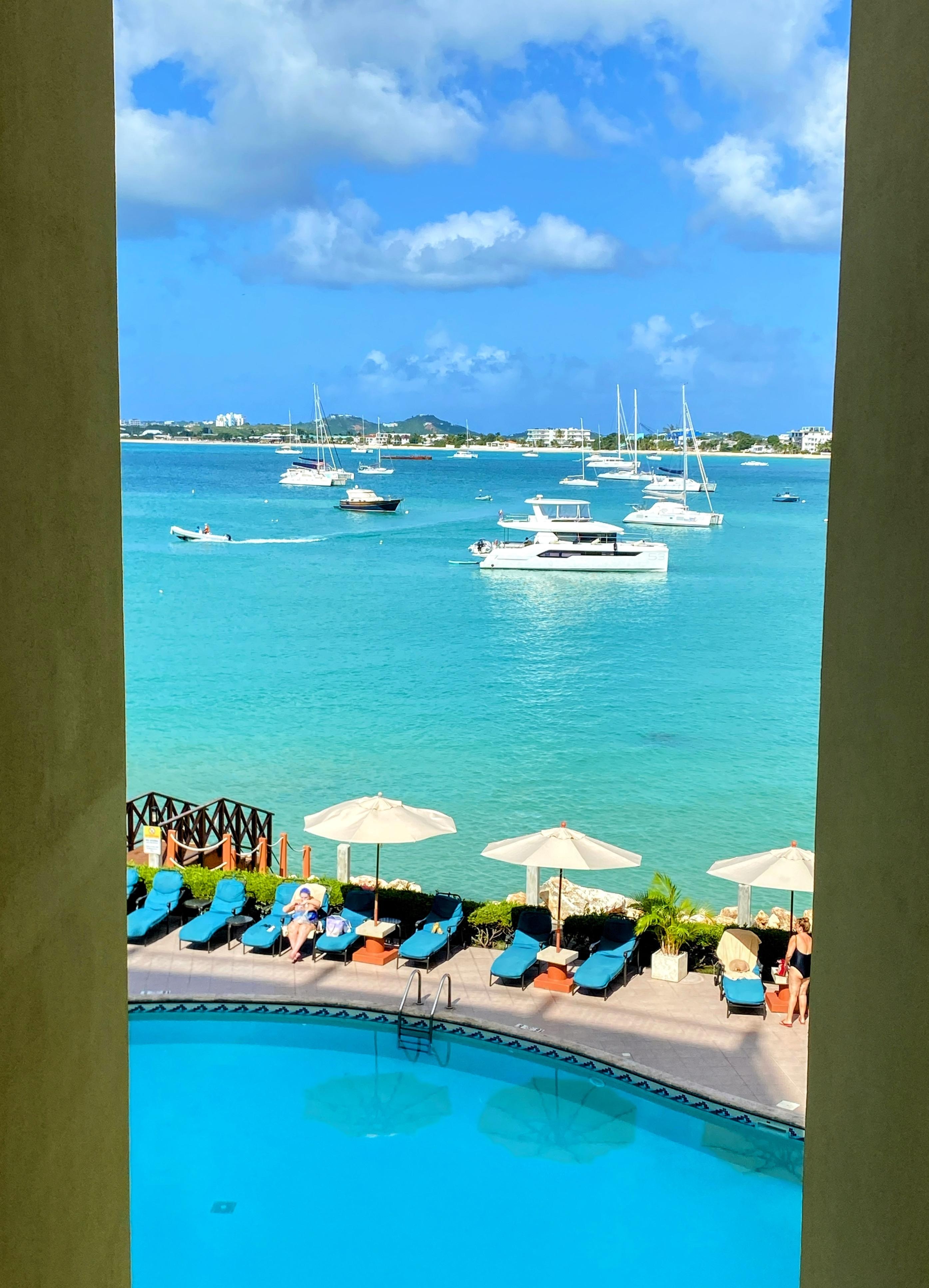 From a window at the resort. 