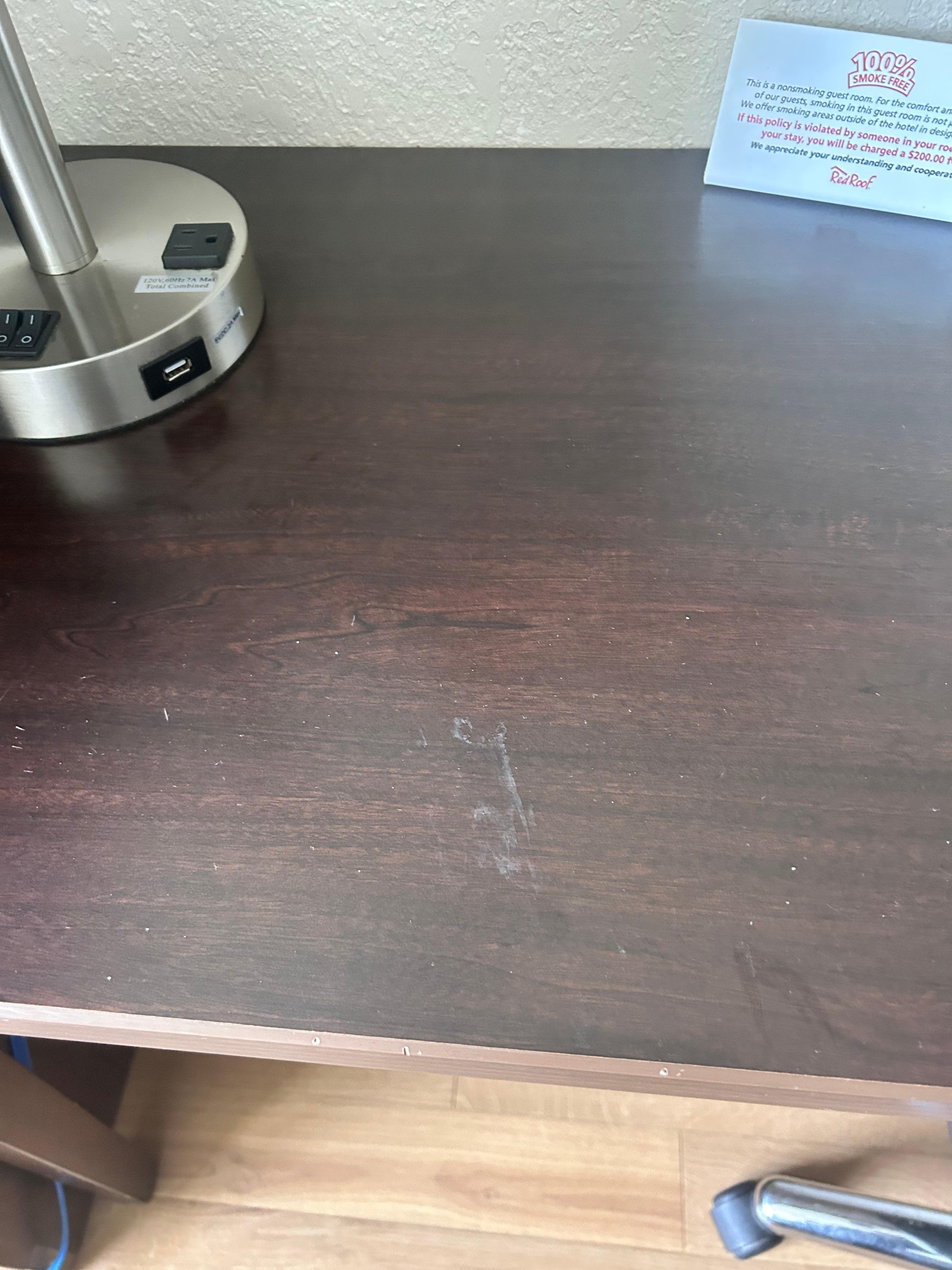 Stain on table