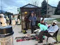 Ski bus stop only a short walk from unit