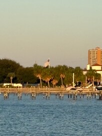 View from the property dock