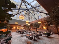 Beautiful atrium for our breakfast