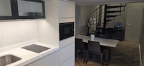 Kitchen and dining area