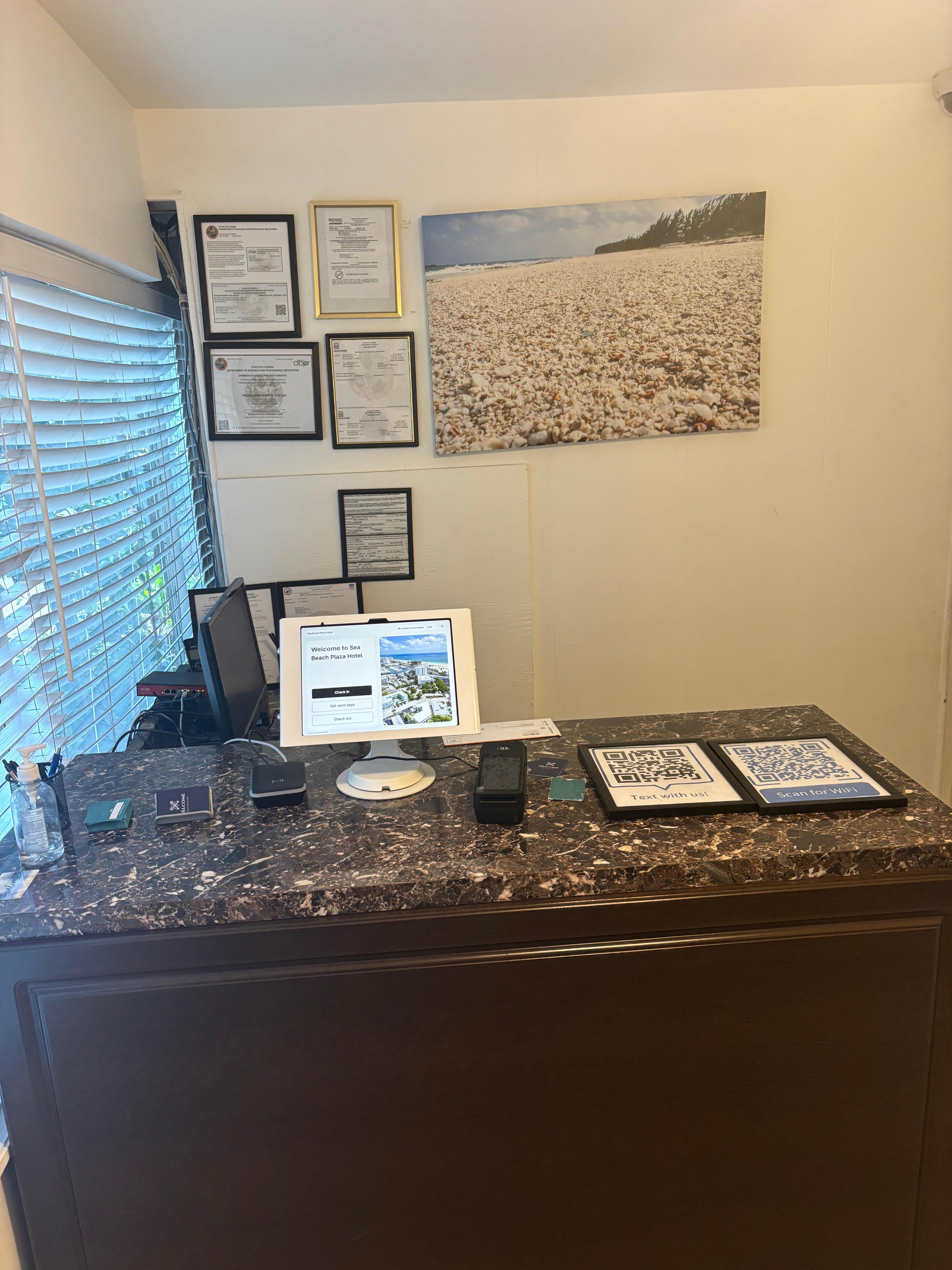 Nobody working in office. “Automated” check-in. Sent text and it took 4.5 hours to get a response. 