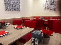 Nicely decorated breakfast area