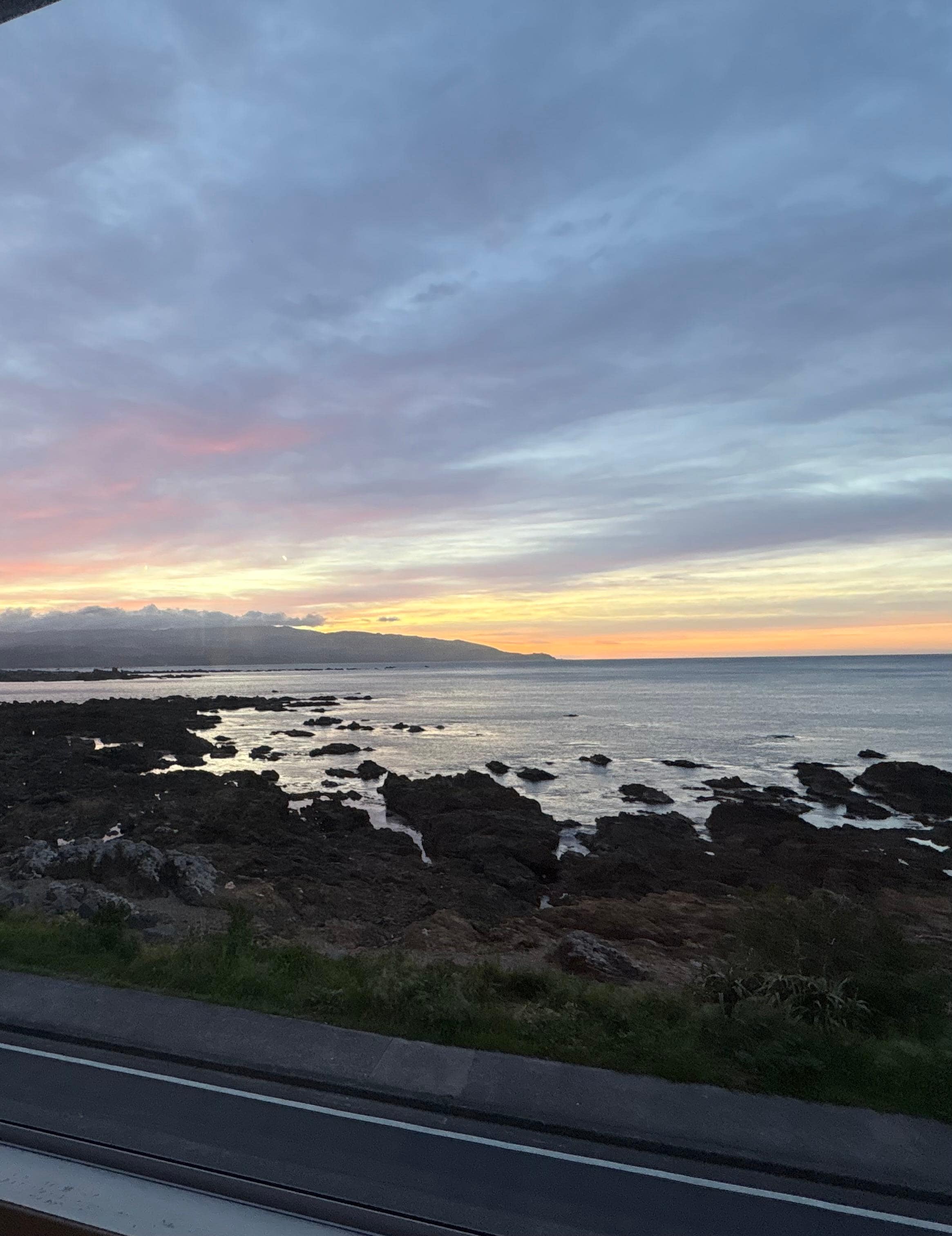 Sunrise from the family room window