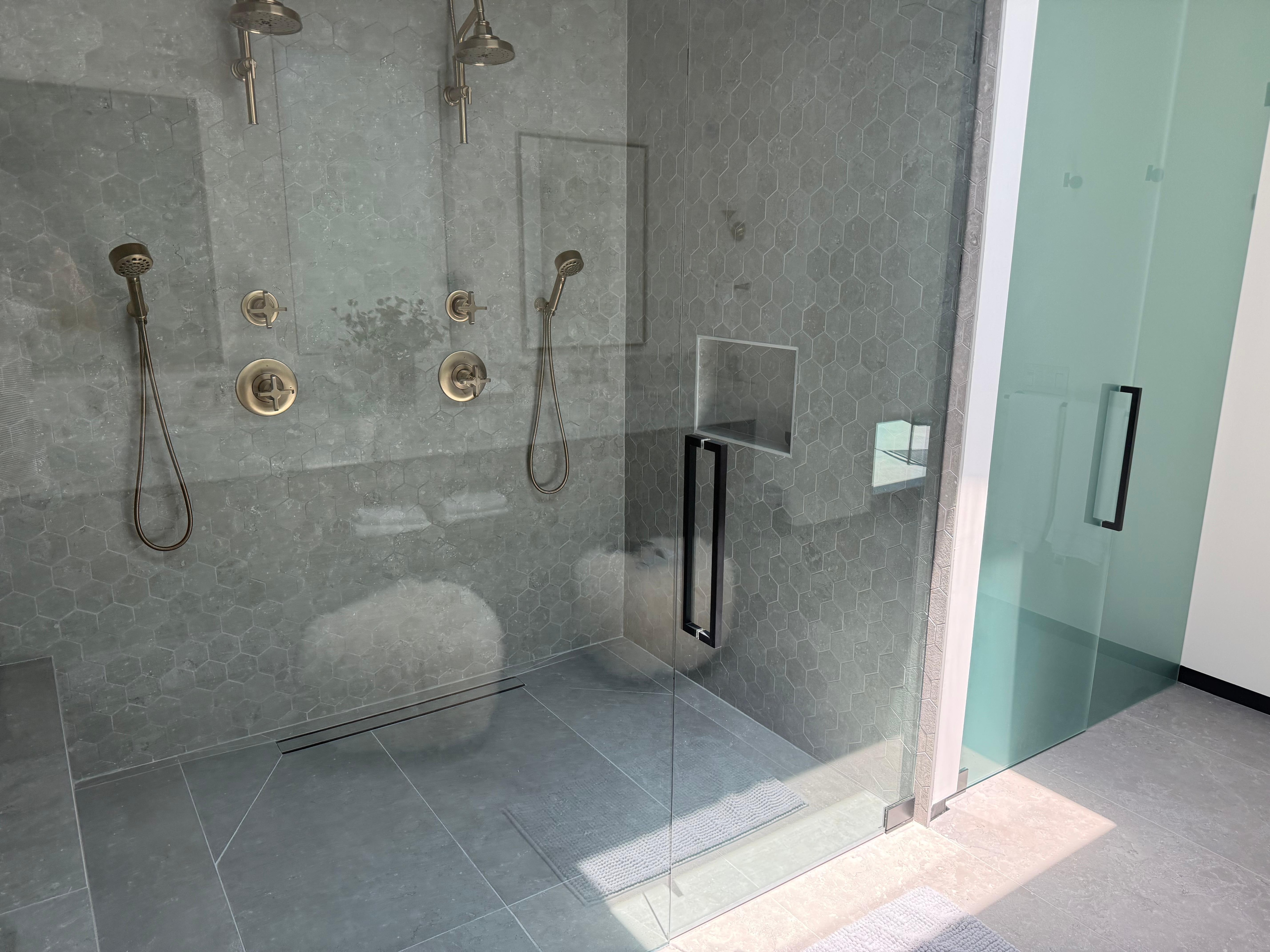 master bathroom shower is amazing