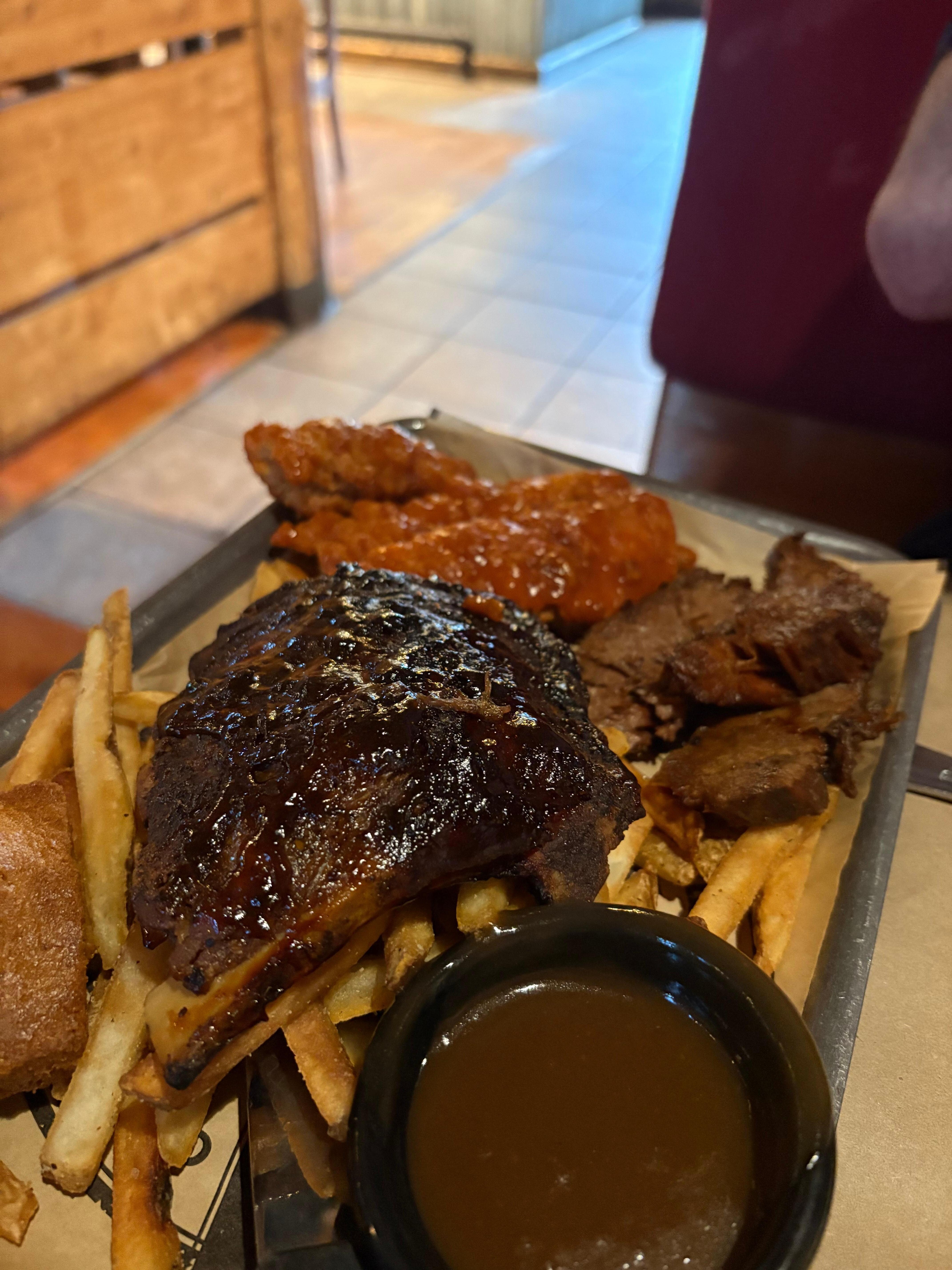 Barbecue right next door